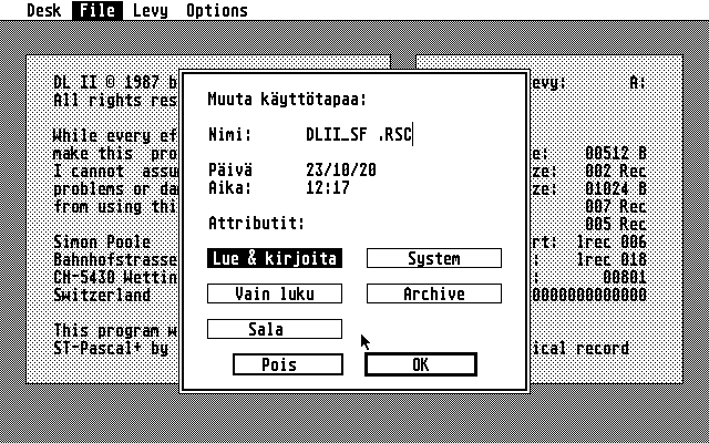 DL II atari screenshot